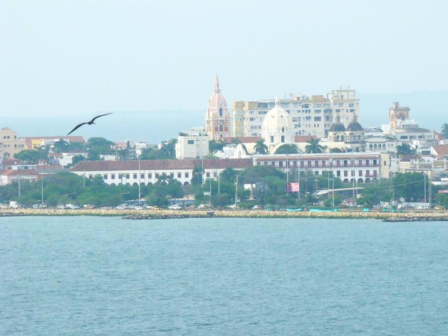 Cartagena Apartamento , Vista A La Ciudad Antigua Y Playa מראה חיצוני תמונה