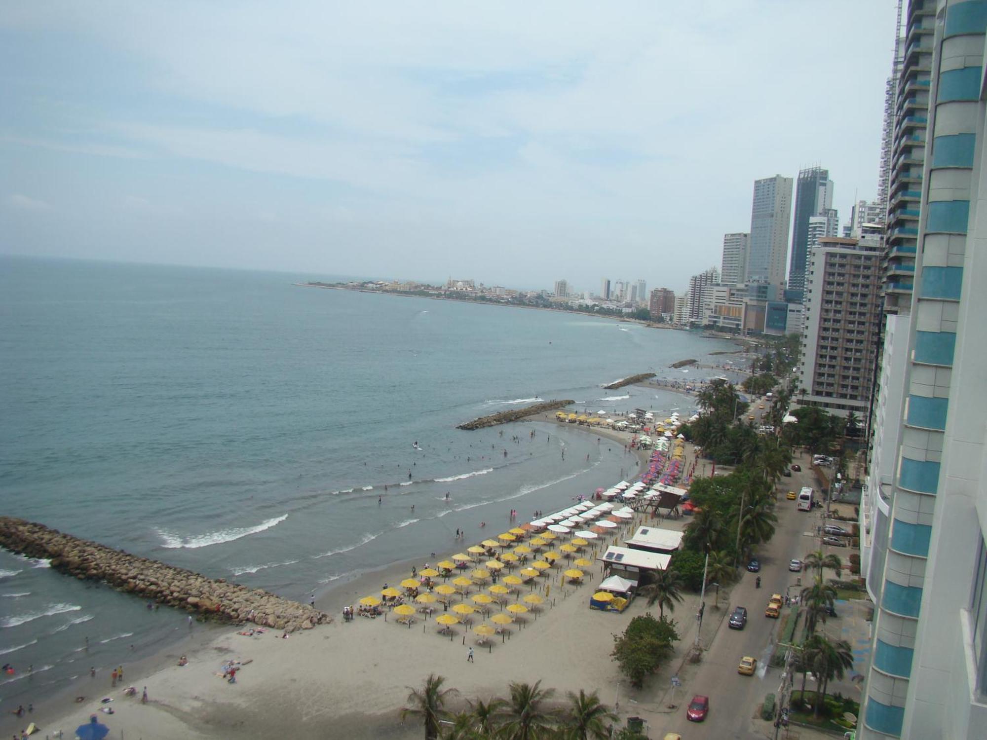 Cartagena Apartamento , Vista A La Ciudad Antigua Y Playa מראה חיצוני תמונה